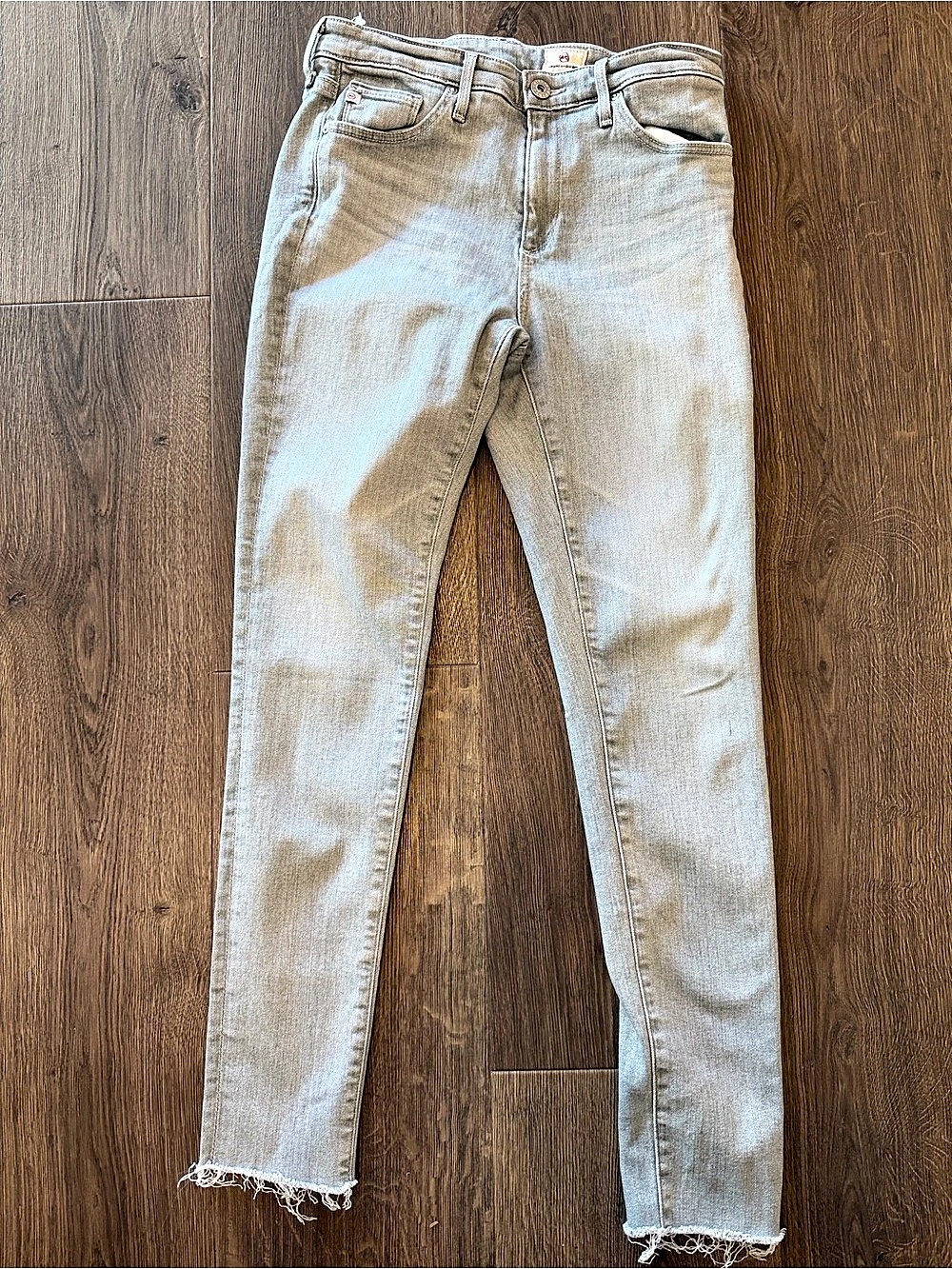 AG Adriano Goldschmied The Legging Ankle Skinny Jeans Gray Waist 27